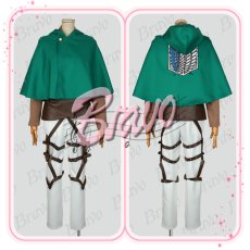 画像2: 進撃の巨人　調査兵団　マント付き　刺繍版　コスプレ衣装 (2)