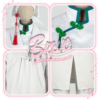 画像2: 鬼灯の冷徹　白澤　白衣(ノーマル)衣装　コスプレ衣装