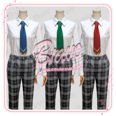 画像1: あんさんぶるスターズ！ 夢ノ咲学院 男子制服 コスプレ衣装 ネクタイ3色セット