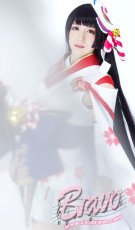 陰陽師 雪女(ゆきおんな) 月見桜の精 コスプレ衣装