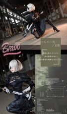 画像3: NieR Automata ニーア オートマタ 2B(ヨルハ二号B型) コスプレ衣装 修正版 (3)