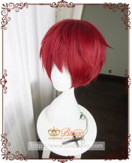 画像1: あんさんぶるスターズ! Knights 朱桜司 コスプレウィッグ (1)