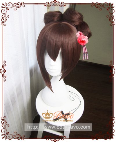 画像1: 陰陽師 桃の精（モモのせい） 天真爛漫 コスプレウィッグ