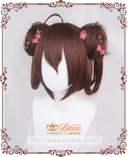 画像1: 陰陽師 桃の精（モモのせい） コスプレウィッグ (1)
