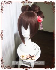 画像1: 陰陽師 桃の精（モモのせい） 天真爛漫 コスプレウィッグ (1)
