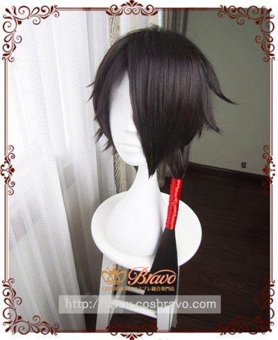 画像1: 陰陽師 鬼使黒 黒無常（くろむじょう） コスプレウィッグ