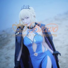 画像1: Fate/Grand Order FGO アルトリア・ペンドラゴン オルタ 霊基再臨 3段階 水着 黒王 コスプレ衣装 (1)