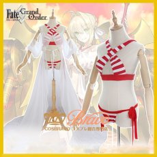 画像1: Fate/Grand Order FGO ネロ・クラウディウス 水着ネロ コスプレ衣装 霊基再臨 最終再臨 キャスター (1)