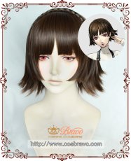 画像1: ペルソナ5 ヨハンナ 新島真 コスプレウィッグ (1)
