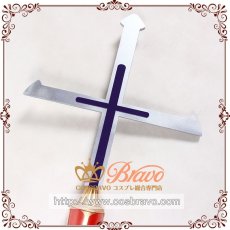 画像2: Fate/Grand Order FGO ライダー マルタ 槍 十字架の杖 コスプレ道具 168cm  (2)