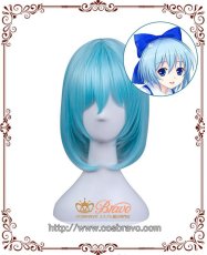 画像1: 東方Project  氷の妖精 湖上の妖精 チルノ コスプレウィッグ (1)