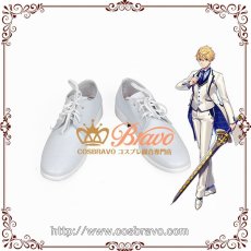 画像1: Fate/Grand Order FGO 白亜の薔薇 ホワイトローズ アーサー・ペンドラゴン コスプレ靴 (1)