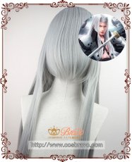 画像1: ファイナルファンタジーVII FF7 FINAL FANTASY VII ADVENT CHILDREN 灰色3兄弟 ヤズー コスプレウィッグ (1)