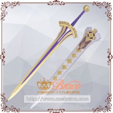 画像2: Fate/Grand Order FGO 白亜の薔薇 ホワイトローズ 霊基再臨 第二段階 アーサー・ペンドラゴン 約束された勝利の剣 コスプレ道具 セイバー (2)
