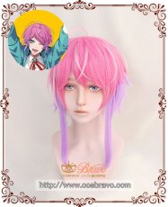 画像1: ヒプノシスマイク Fling Posse easy R 飴村乱数 コスプレウィッグ (1)