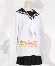 画像2: アズールレーン セーラー服 学園トロイメライ 愛宕 コスプレ衣装 (2)