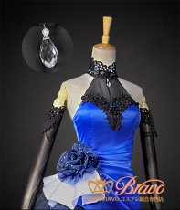 画像9: Fate Grand Order/Fate EXTELLA LINK 瑠璃色のドレス セイバー アルトリア・ペンドラゴン コスプレ衣装 (9)