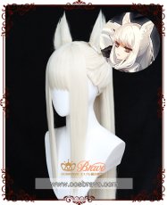 画像1: アークナイツ プラチナ コスプレウィッグ フルセット (1)