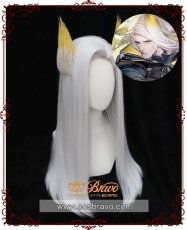 画像1: アークナイツ ヘラグ コスプレウィッグ (1)