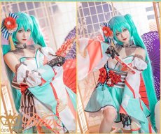 画像3: VOCALOID 初音ミク 39Culture2020 WORLD 和服 コスプレ衣装 (3)