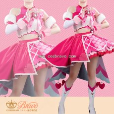 画像1: キミとアイドルプリキュア キュアアイドル コスプレ衣装 (1)