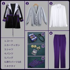 画像11: ツイステ風 ボードゲーム部 クラブ・ウェア アズール コスプレ衣装(バッグ付き) (11)