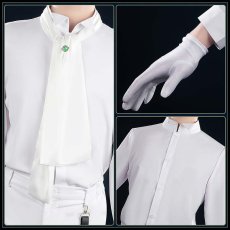 画像7: ツイステ風 馬術部 クラブ・ウェア シルバー コスプレ衣装 (7)