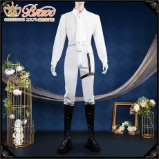 画像4: ツイステ風 馬術部 クラブ・ウェア シルバー コスプレ衣装 (4)