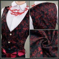 画像6: ツイステ風 珊瑚の海 渚のセレブレイト リドル コスプレ衣装 (6)