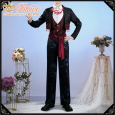 画像2: ツイステ風 珊瑚の海 渚のセレブレイト リドル コスプレ衣装 (2)