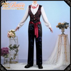 画像4: ツイステ風 珊瑚の海 渚のセレブレイト リドル コスプレ衣装 (4)