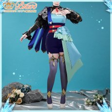 画像2: ウマ娘 プリティーダービー [氷結晶の静域] アドマイヤグルーヴ 勝負服 コスプレ衣装 (2)