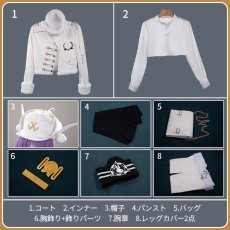 画像12: 勝利の女神 NIKKE ニケ ブラン フォーチュンエクスプレス コスプレ衣装 (12)