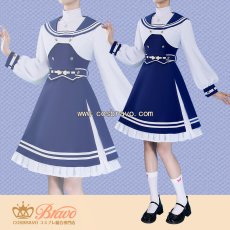 画像1: バーチャルYouTuber Vtuber 栞葉るり 新衣装 コスプレ衣装 (1)