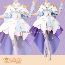 画像1: 名探偵プリキュア！ 真実を照らす白き光 キュアアルカナ コスプレ衣装 (1)