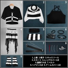 画像11: バーチャルYouTuber Vtuber 囚人番号310 月ノ美兎 Cellmates衣装 コスプレ衣装 (11)
