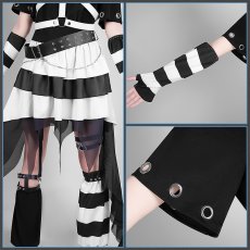 画像7: バーチャルYouTuber Vtuber 囚人番号310 月ノ美兎 Cellmates衣装 コスプレ衣装 (7)