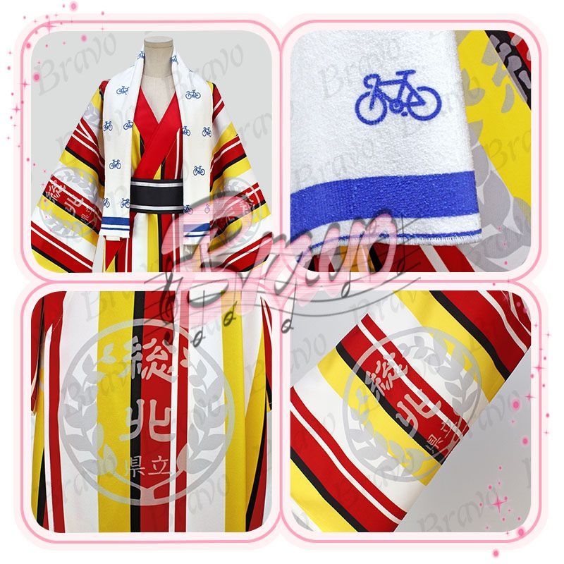 【公式】弱虫ペダル 大江戸温泉コラボ 箱根学園 浴衣 コスプレ E-3709 弱虫ペダル 大江戸温泉物語 箱根学園 浴衣 コスプレ衣装