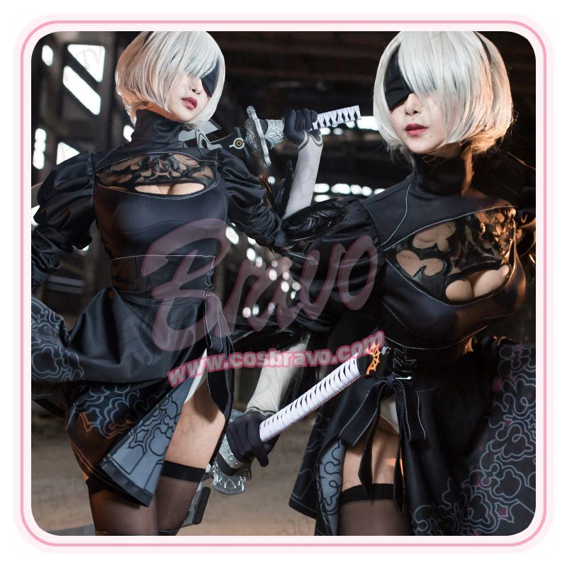 NieR Automata ニーア オートマタ 2B(ヨルハ二号B型) コスプレ衣装 修正版