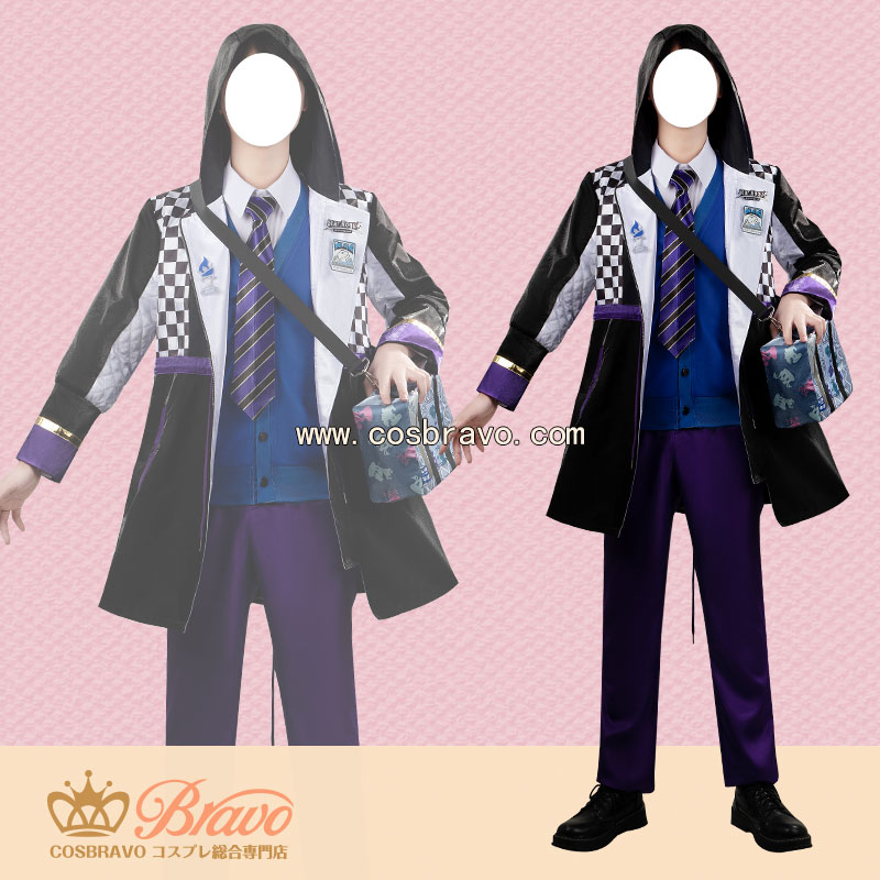 画像1: ツイステ風 ボードゲーム部 クラブ・ウェア イデア コスプレ衣装(バッグ付き) (1)