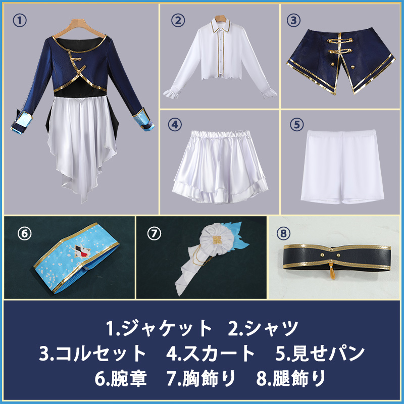 画像16: バーチャルYouTuber Vtuber リゼ・ヘルエスタ SYMPHONIA 5周年 ライブ衣装 コスプレ衣装 (16)