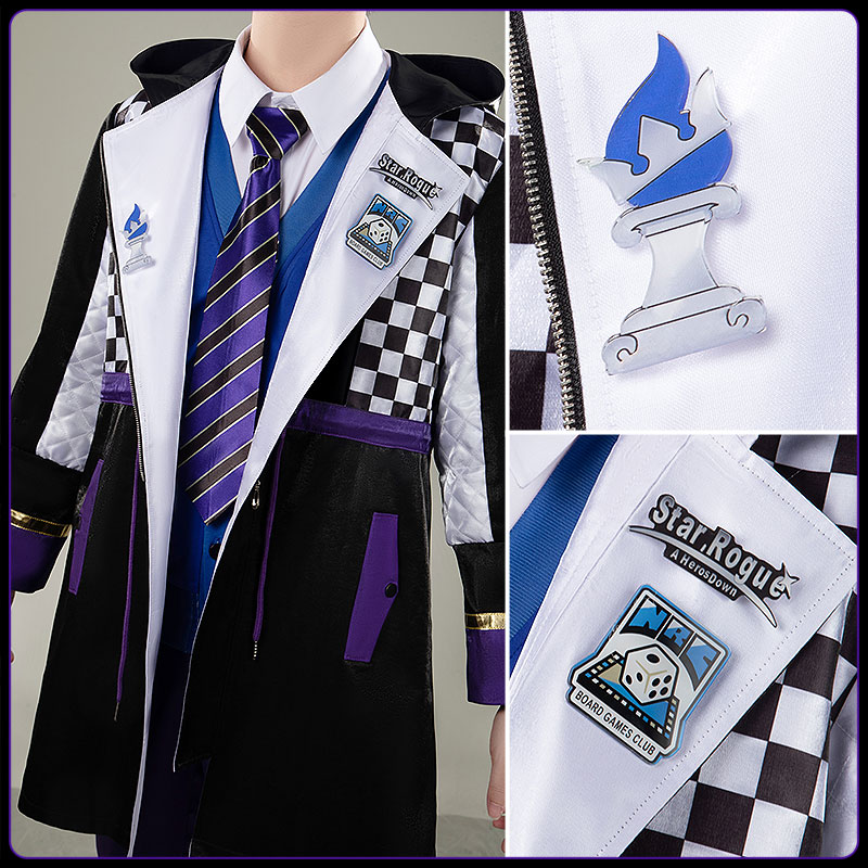 画像6: ツイステ風 ボードゲーム部 クラブ・ウェア イデア コスプレ衣装(バッグ付き) (6)