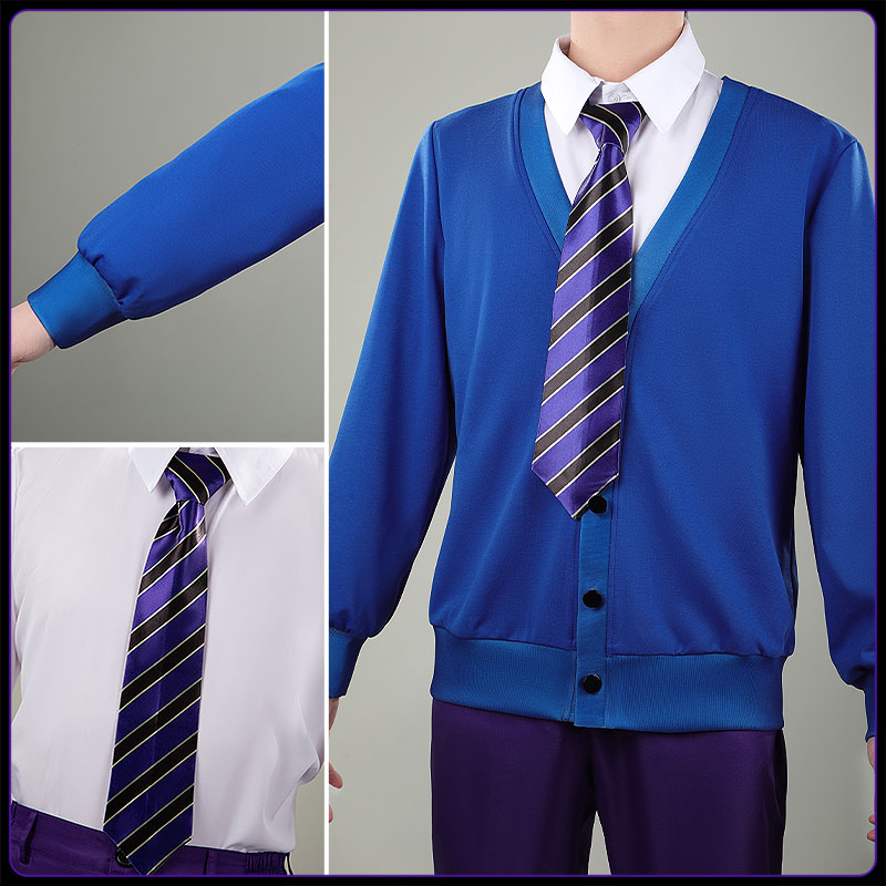 画像9: ツイステ風 ボードゲーム部 クラブ・ウェア イデア コスプレ衣装(バッグ付き) (9)