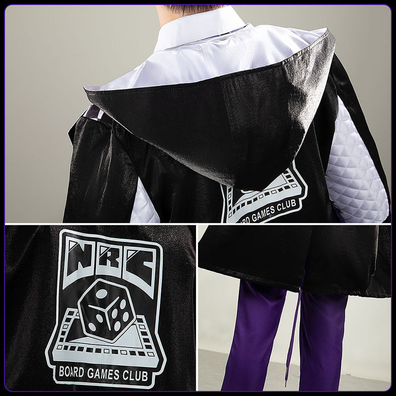 画像8: ツイステ風 ボードゲーム部 クラブ・ウェア アズール コスプレ衣装(バッグ付き) (8)